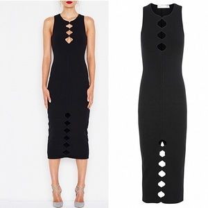 alice mccall oscar ruched midi dress